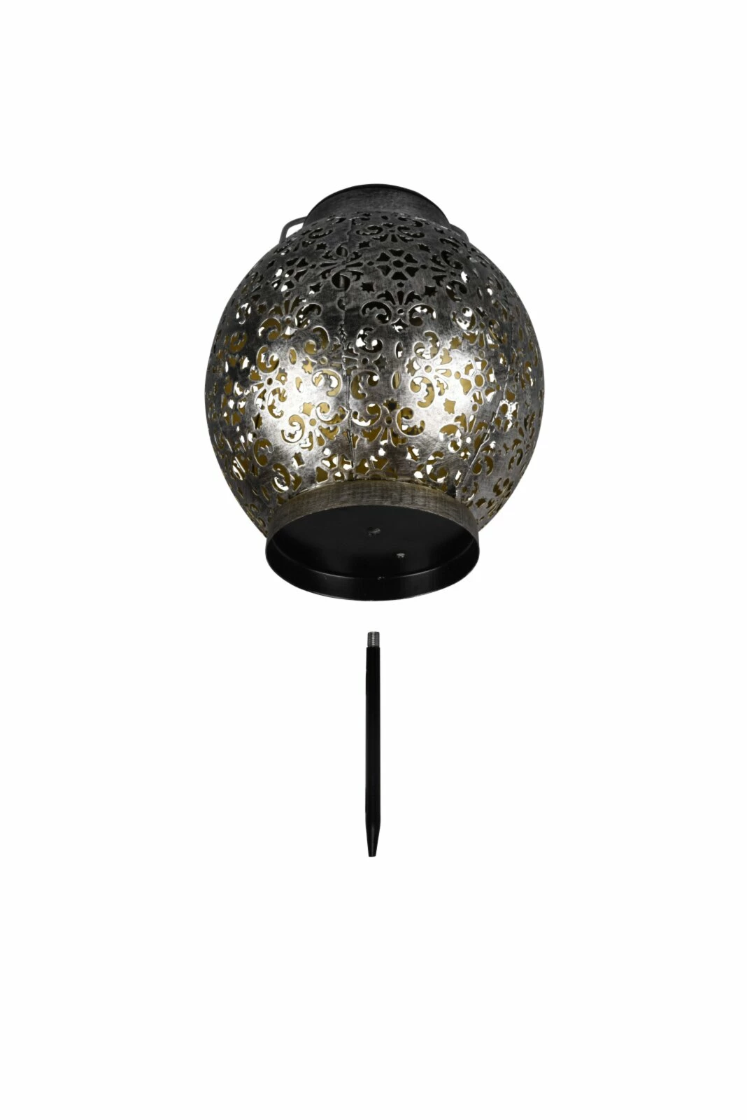 Solar-Tischleuchte - silber-antik - 39 cm hoch – Bild 3