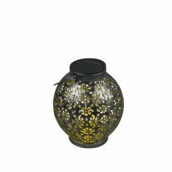 Solar-Tischleuchte - silber-antik - 39 cm hoch