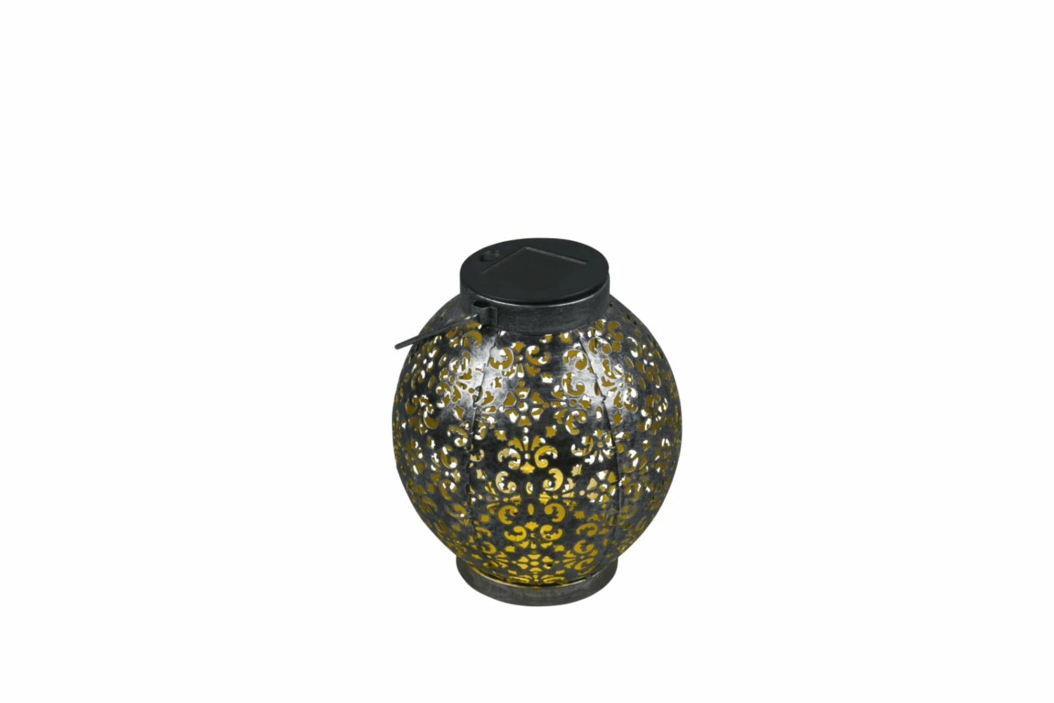 Solar-Tischleuchte - silber-antik - 39 cm hoch