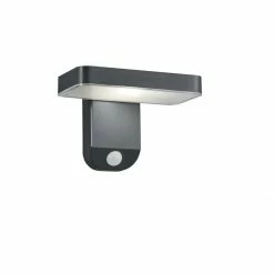 LED-Solar-Wandleuchte - anthrazit - Bewegungsmelder