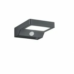 LED-Solar-Wandleuchte - anthrazit - Bewegungsmelder