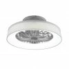 Deckenventilator - weiß-silber - mit LED - Ø 47 cm