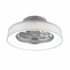 Deckenventilator - weiß-silber - mit LED - Ø 47 cm