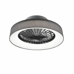 Deckenventilator - grau-silber - mit LED - Ø 47 cm