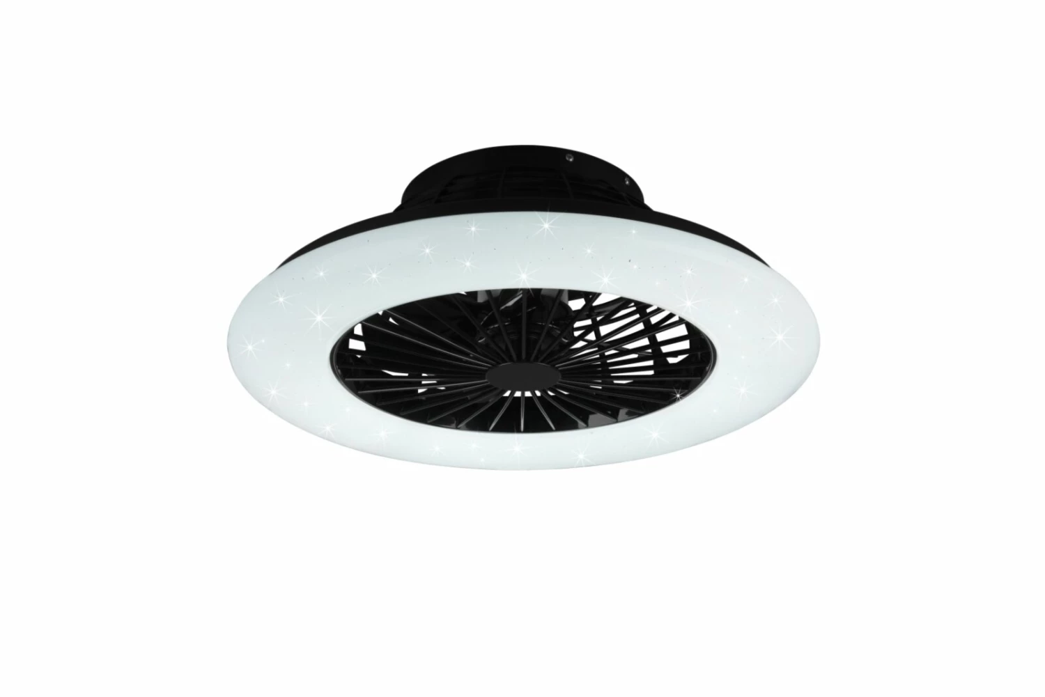Deckenventilator - schwarz matt - mit LED - Ø 50 cm – Bild 2