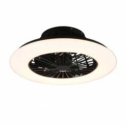 Deckenventilator - schwarz matt - mit LED - Ø 50 cm