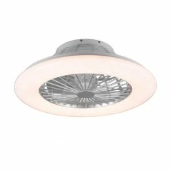 LED-Deckenleuchte mit Ventilator - titanfarbig - dimmbar - Ø 50 cm