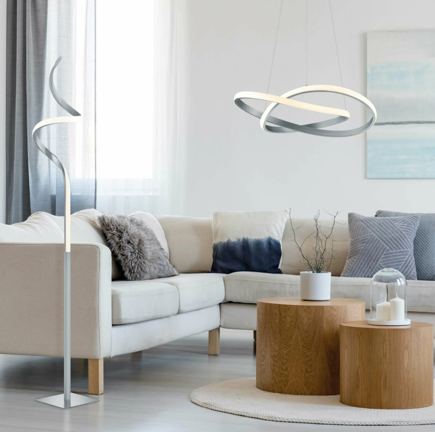 LED-Pendelleuchte - Nickel matt - dimmbar – Bild 2