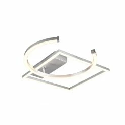 LED-Deckenleuchte - Aluminium gebürstet - schwenkbar
