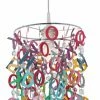 Kinder-Pendelleuchte LETTERLY - bunt - Ø 25 cm