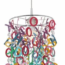Kinder-Pendelleuchte LETTERLY - bunt - Ø 25 cm