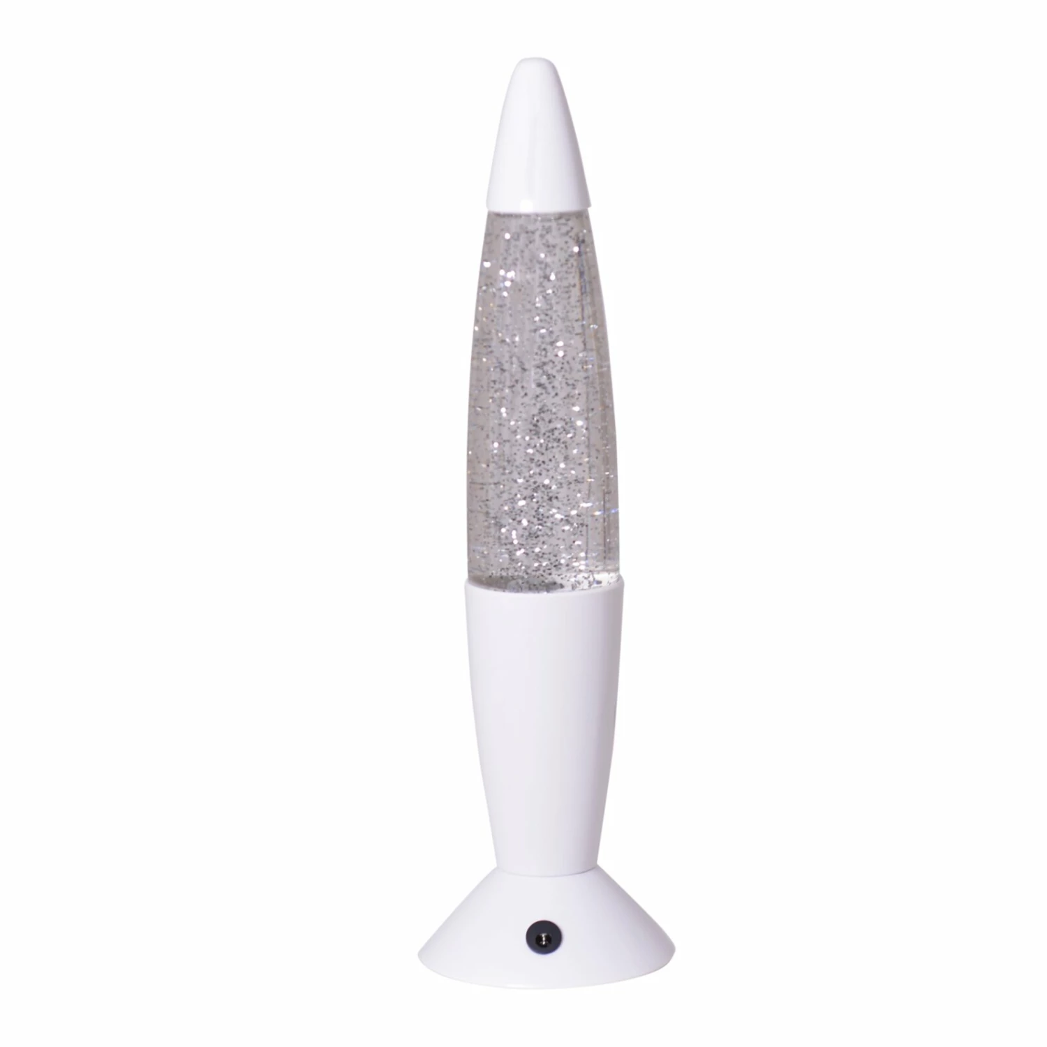LED-Glitter-Leuchte - weiß - 36 cm hoch
