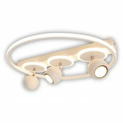 3er-Spot LED Deckenleuchte RONDA - weiß - 15 cm hoch