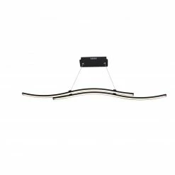 LED-Pendelleuchte ONDA - schwarz - 120 cm hoch