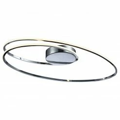 LED-Deckenleuchte LOOP LINE - Stahl-blank - dimmbar