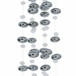 LED-Pendelleuchte EXPLOSION - Chrom - 124 cm