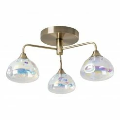 LED Deckenleuchte VARNA - Messing - 3-flammig