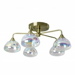 LED-Deckenleuchte VARNA - Messing - 5-flammig