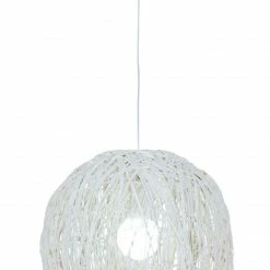 Korb-Pendelleuchte STRUWEL - weiß - Ø 40 cm
