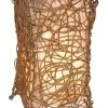 Korb-Tischleuchte - natur - Rattan - 30 cm hoch