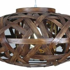 Korb-Pendelleuchte - braun - Ø 51 cm