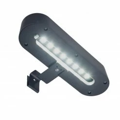 2er-Set LED-Solar-Dachrinnenleuchte - grau