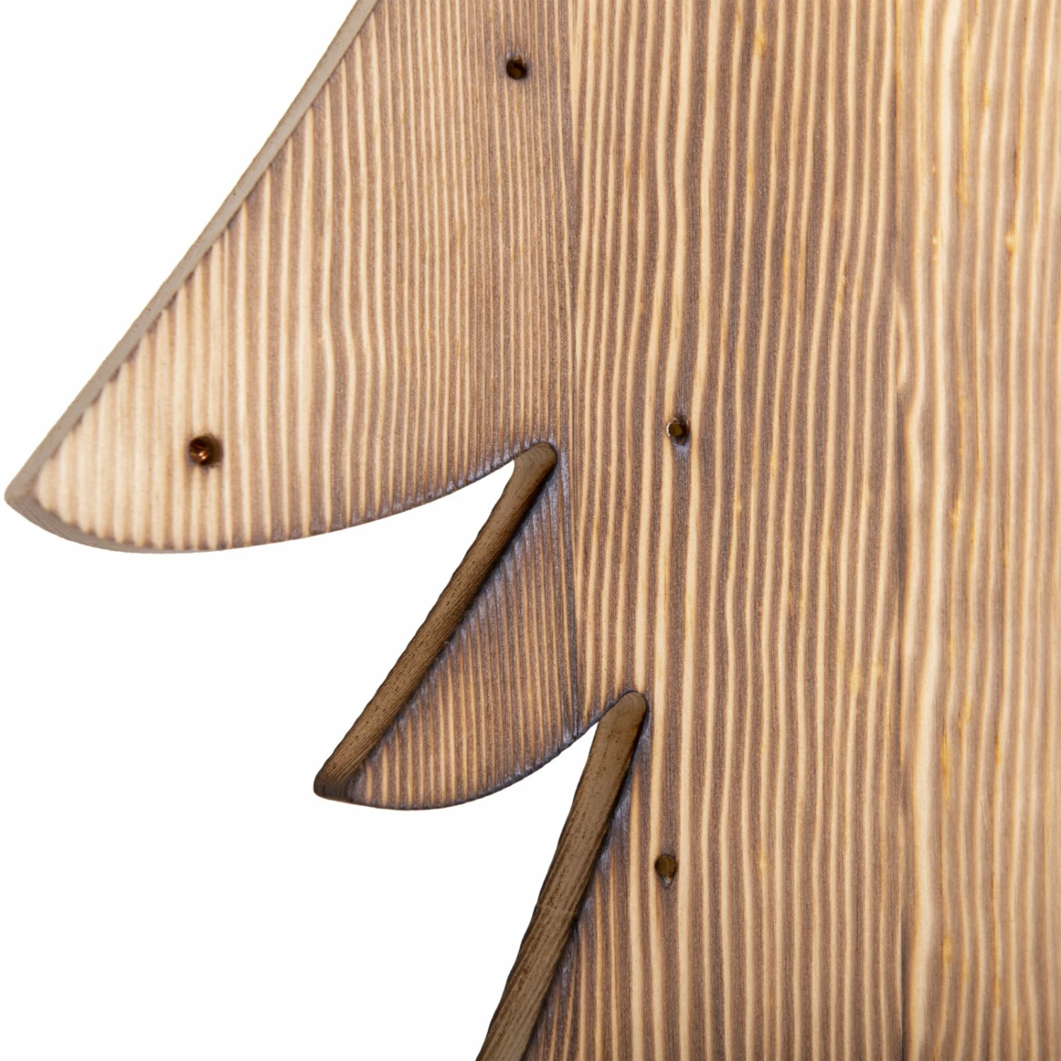 LED-Holztannenbaum - warmweiß - 90 cm hoch – Bild 3