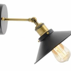 Wandleuchte COTTAGE - schwarz - 1-flammig