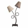 Tischlampe BOHO - beige-braun - 2 flammig