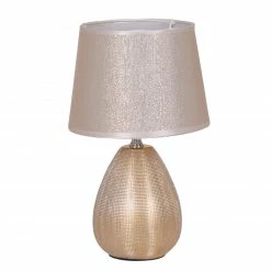 Tischleuchte SIMPLY CERAMICS - gold - 31 cm hoch