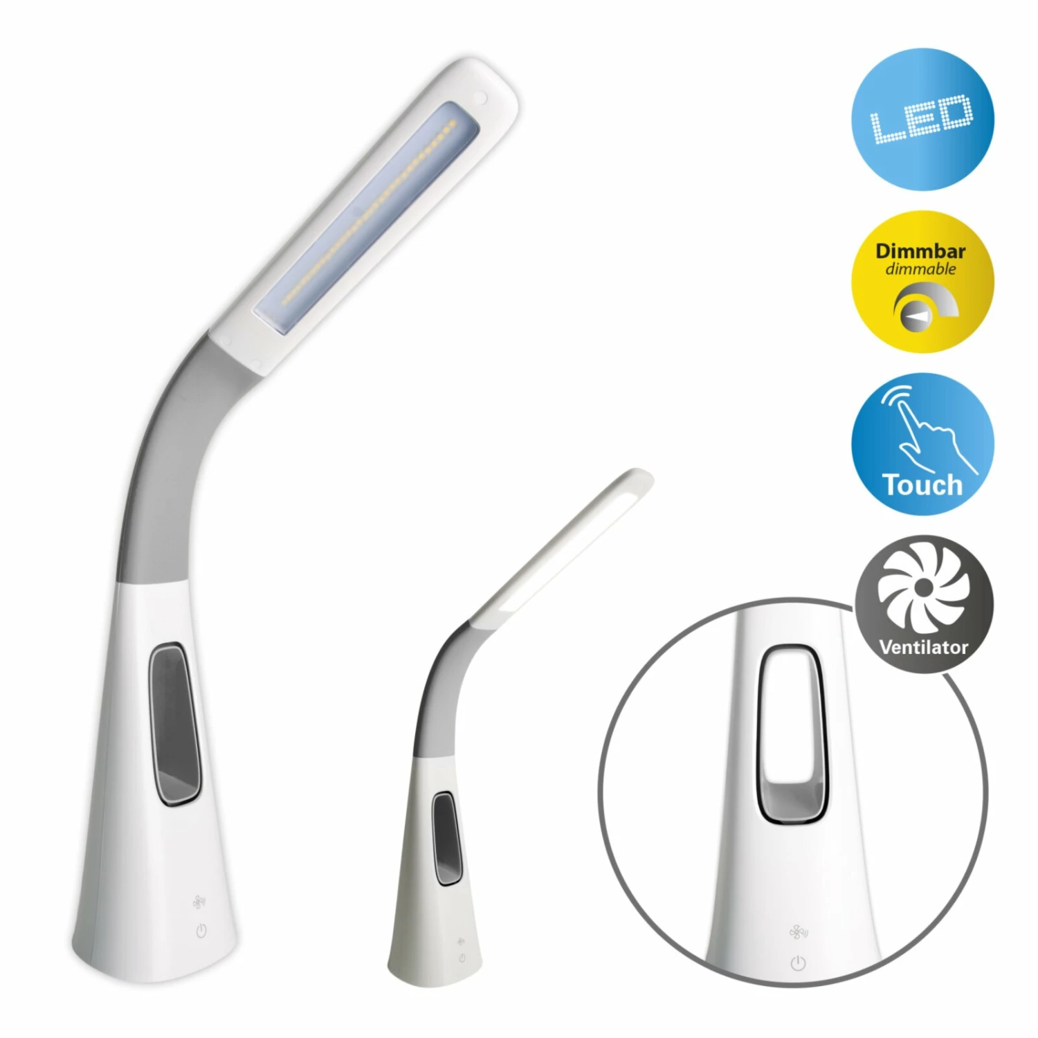 LED-Tischleuchte VENTU - dimmbar - mit Ventilator – Bild 4