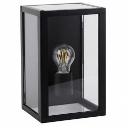 Außenwandleuchte AYLA - schwarz - Metall