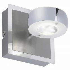 LED-Wandleuchte - stahlfarben - SmartHome - mit Fernbedienung