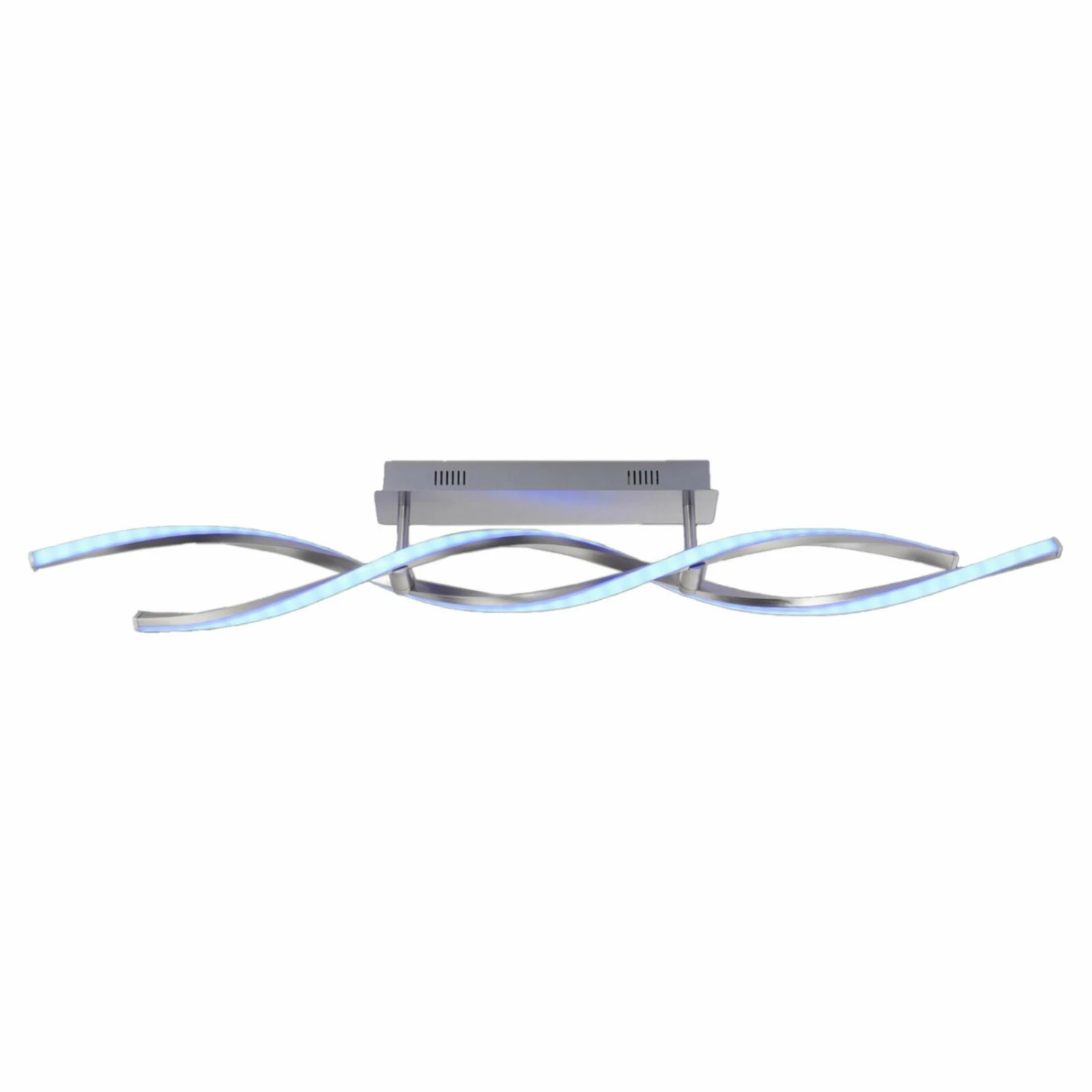 LED-Deckenleuchte - stahlfarben - SmartHome - RGB - 110 cm lang