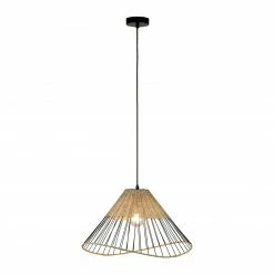 Pendelleuchte - holzfarben-natur - 120 cm