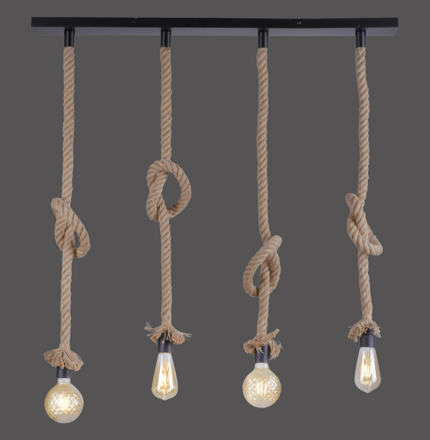 Pendelleuchte - beige-schwarz - 120 cm – Bild 2