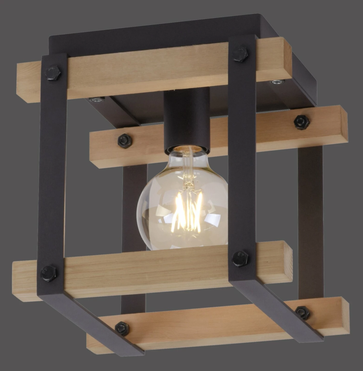 Deckenlampe - holz-natur - 25 cm hoch – Bild 2