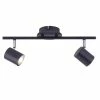 LED-Deckenstrahler - anthrazit - 2-flammig