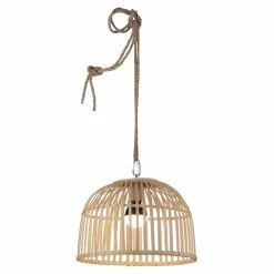 Outdoor-Pendelleuchte - natur - dimmbar - RGB+W