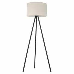 LED-Stehleuchte - schwarz-weiß - 135 cm hoch