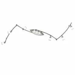 Halogen-Deckenleuchte - Stahl - 197 cm breit