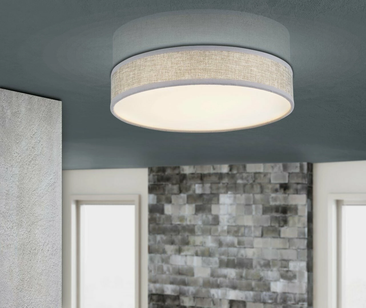 LED-Deckenleuchte - grau - Ø 40 cm - 24 Watt – Bild 2