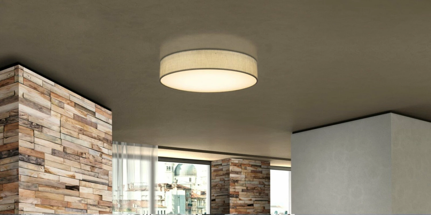 LED-Deckenleuchte - grau - Nickel matt - dimmbar - Ø 60 cm – Bild 2