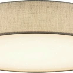 LED-Deckenleuchte - grau - Nickel matt - dimmbar - Ø 80 cm