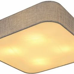 Deckenleuchte - grau - 4-flammig - 45x45 cm