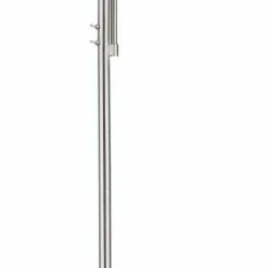 Stehleuchte - grau - Nickel matt - 170 cm hoch