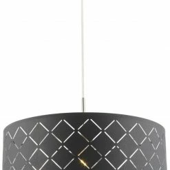 Pendelleuchte - grau-silber metallic - Ø 40 cm