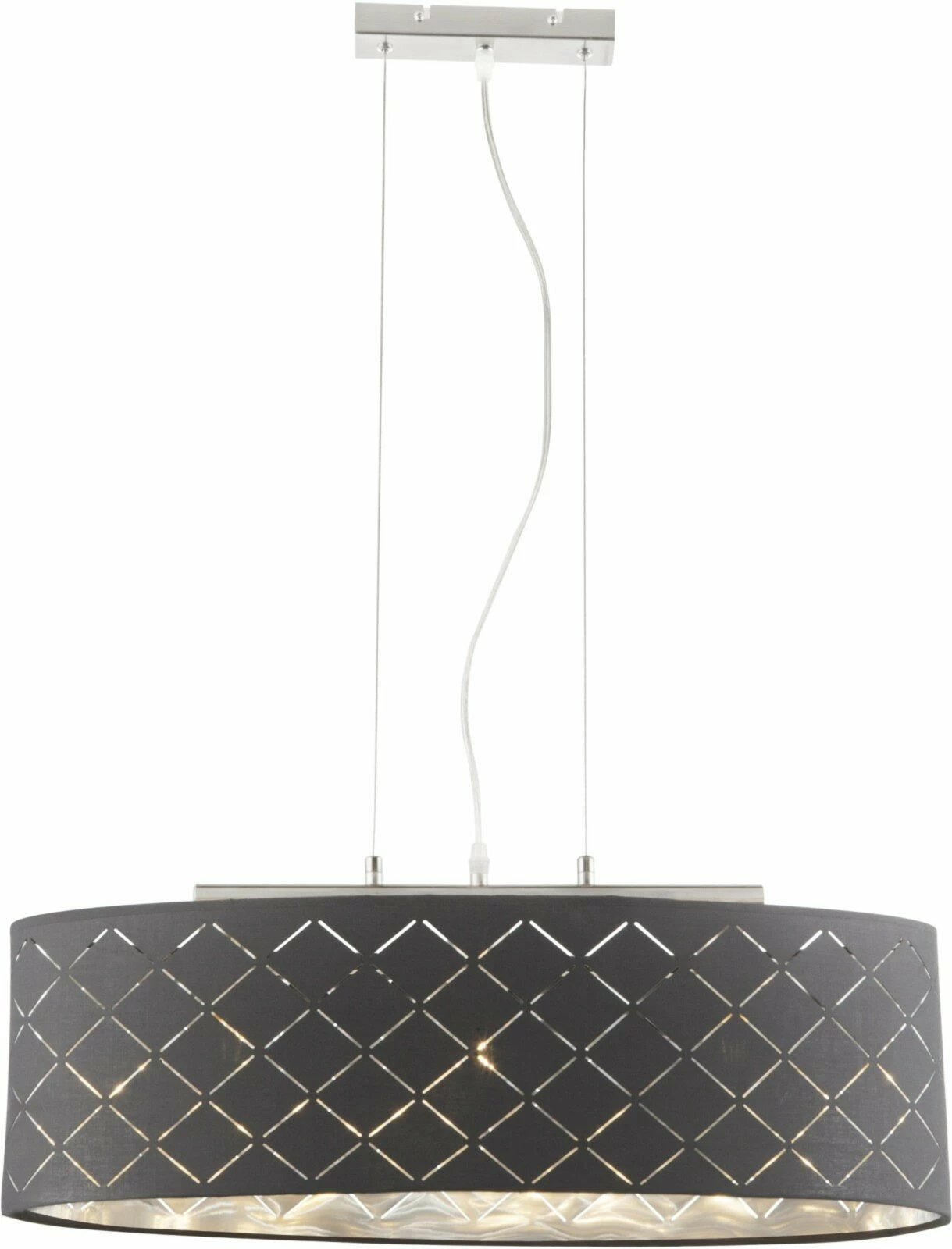 Pendelleuchte - grau - 3-flammig - 65 cm