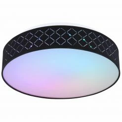 LED-Deckenleuchte - weiß-schwarz - dimmbar