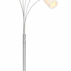 Stehleuchte - Nickel matt - Metall - 204 cm hoch